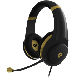 Auriculares 4Gamers XP-GOLDR-BLK-4G